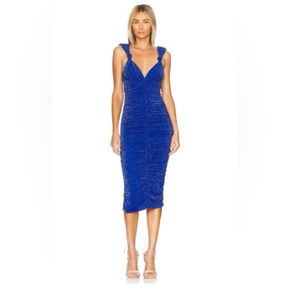 MAJORELLE Dresses & Skirts - MAJORELLE Vibrant Blue Midi Dress